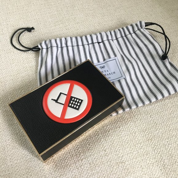 Anya Hindmarch No Mobile Imperial Clutch - Picture 1 of 5